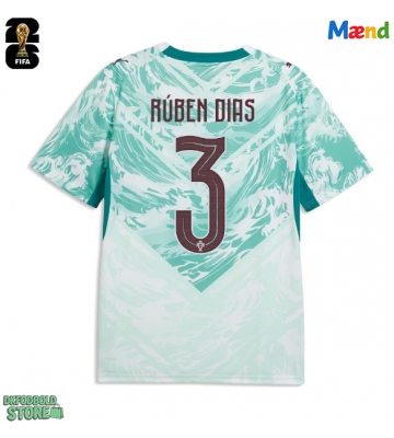 Portugal Ruben Dias #3 Replika Udebanetrøje VM 2026 Kortærmet